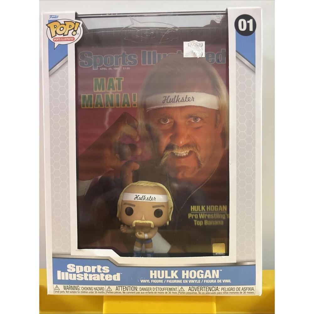 New Hulk Hogan Funko Pop!  Sports Illustrated WWE Cover Figure #01 with Case WOW